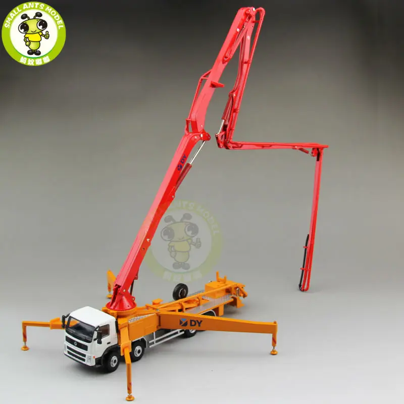 

1/50 DY Actros Concrete Pump Truck Construction Machinery Diecast Model Car Red
