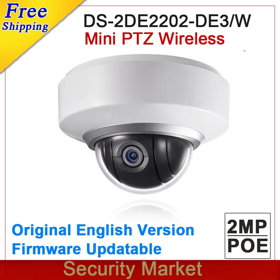 bilder für Ursprüngliche Englisch version Wifi Drahtlose Kamera IP DS-2DE2202-DE3/W 1080 P Auto PTZ Dome Kamera 2X Zoom Erbaut In Mic und Audio bilder für Ursprüngliche Englisch version Wifi Drahtlose Kamera IP DS-2DE2202-DE3/W 1080 P Auto PTZ Dome Kamera 2X Zoom Erbaut In Mic und Audio