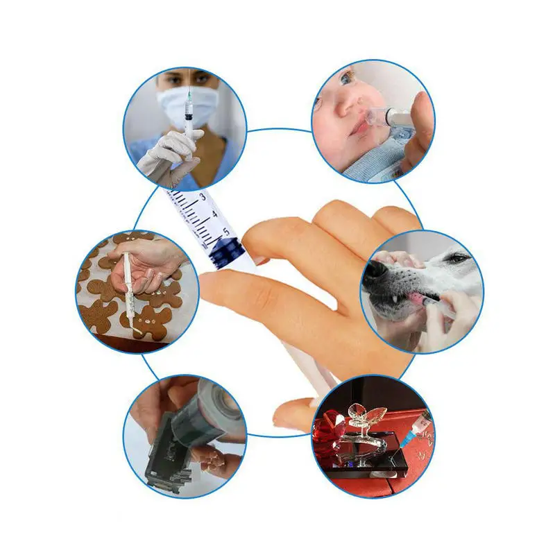 Oil Syringe Epoxy Resin Shaker Jewelry Accessories Tool 10ml Dispense Needles DIY Shaker Charms Liquid Injection Pipette Tools
