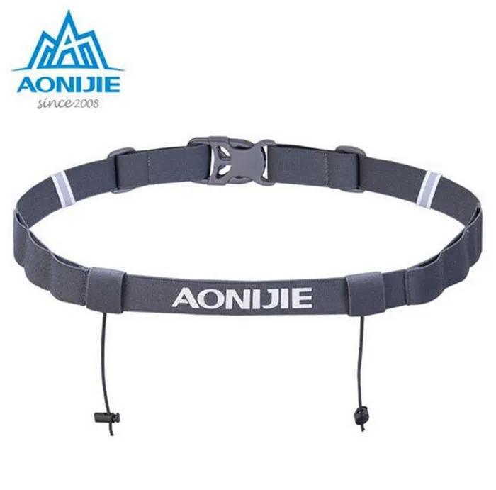 Aonijie Unisex Triathlon Marathon Race Number Belt With Gel Holder Running Belt Cloth Belt Motor Running Outdoor sports