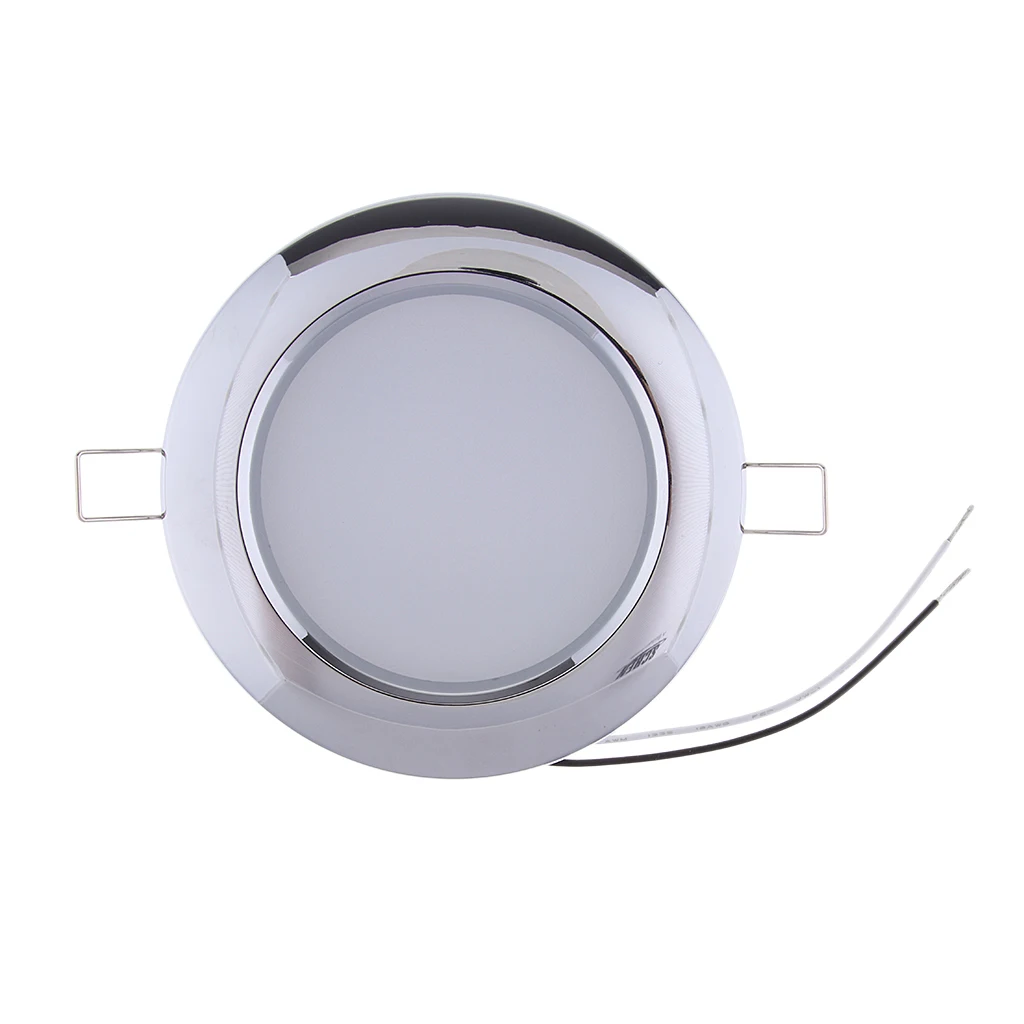 4.5W 12V LED Recessed Down Light Car Interior Lighting Interior Roof Ceiling Light Cabinet Lamp For Camper RV Trailer Boat Van