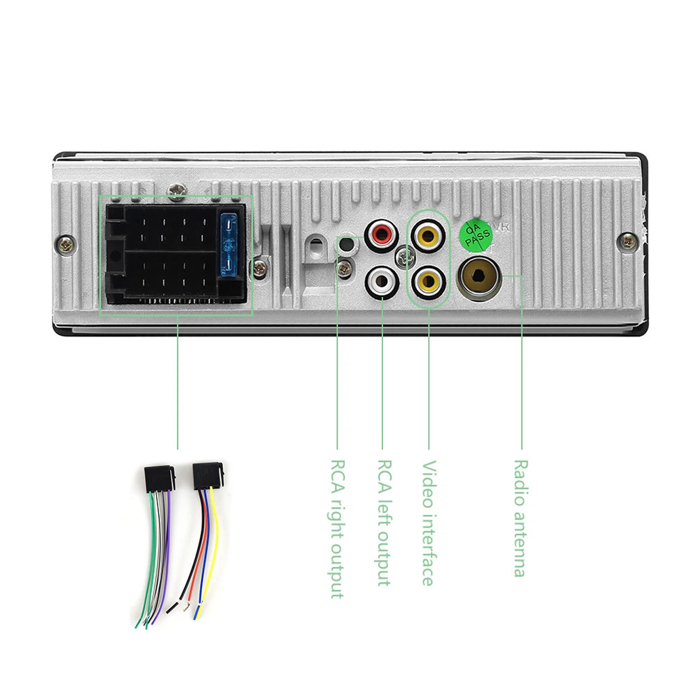 AMPrime 1 Din автомагнитола 4," Автомобильный мультимедийный Bluetooth аудио стерео SD/USB/AUX/FM MP5 плеер с камерой заднего вида пульт дистанционного управления