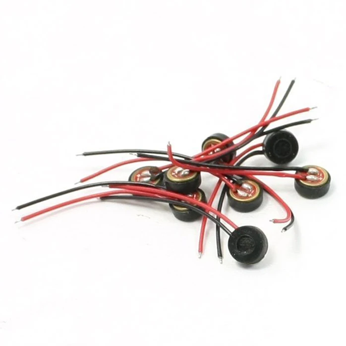 

PLA-10pcs Electret Condenser MIC 4mm x 2mm for PC Phone MP3 MP4