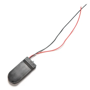 

New 5Pcs 2*CR2032 3V Button Cell Coin Battery Holder Case Storage Box 6 V Battery Pack With On-Off Switch Wire Leads