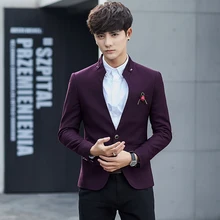 Мужской пиджак, жакет, Новое мужское пальто, деловой Повседневный воротник-стойка, мужская куртка,, популярный размер S-3XL