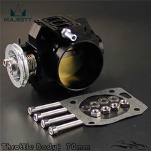 Cuerpo de acelerador de 70mm para honda k-series/ K20 /Civic/ EP3/ Type R/DC5 Integra, color negro