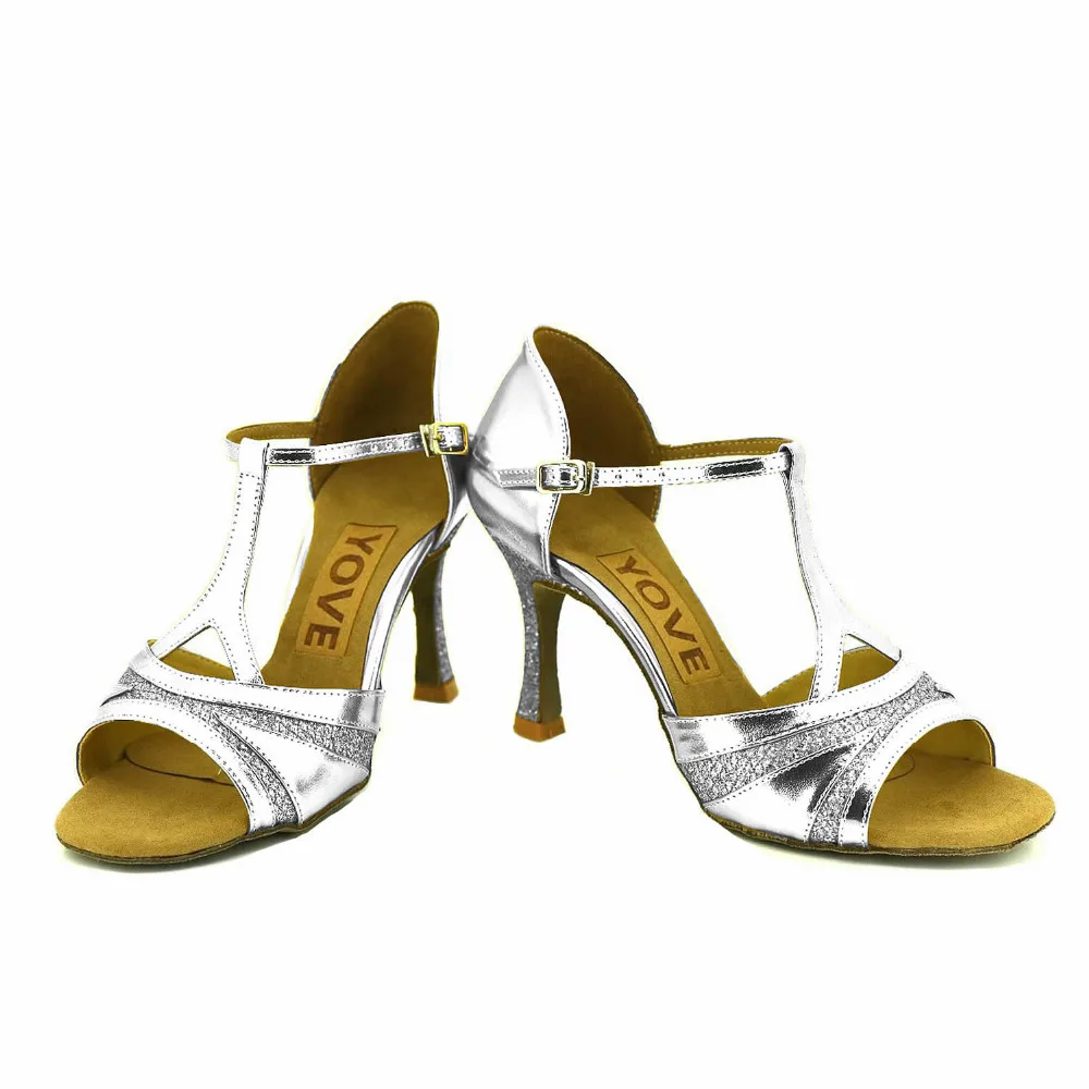 YOVE Dance font b Shoes b font Women s Latin font b Salsa b font Dance