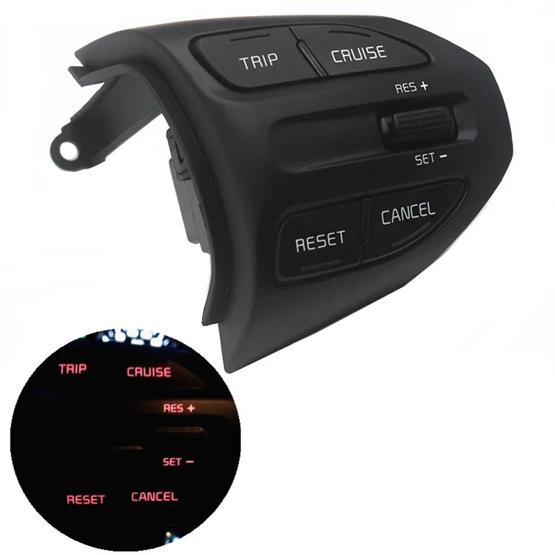 

PUFEITE Steering Wheel Button For kia K2 RIO 2017 2018 2019 button switch cruise function car accessories