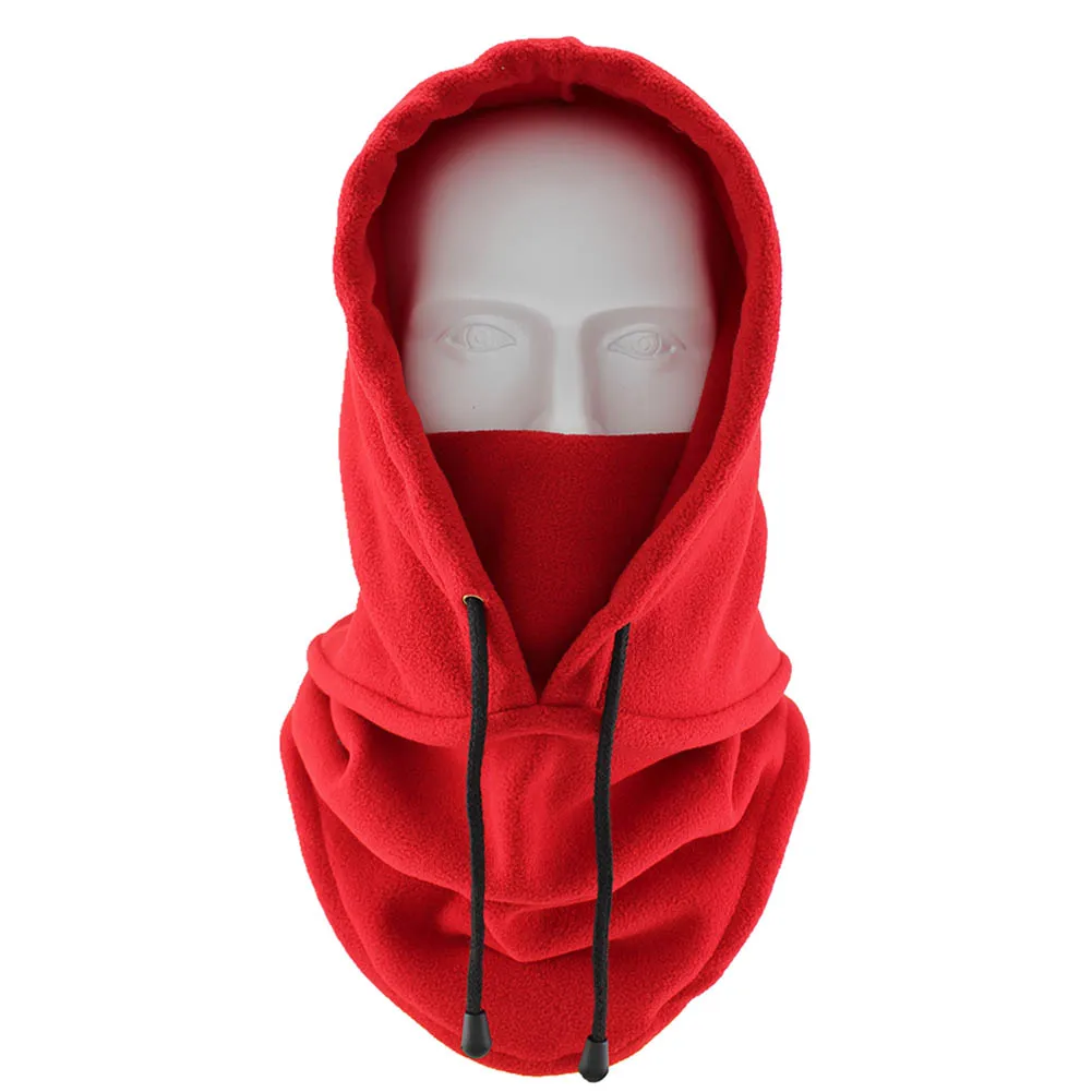 Новая маска для лица ниндзя, ветрозащитная зимняя Лыжная шапка на шнурке, шапка, крышка, Спортивная VK-ING - Color: Red
