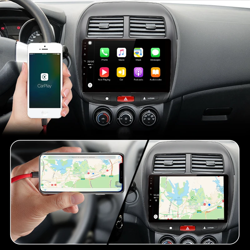 Discount Junsun 4G+64G CarPlay DSP Android 8.1 Car Radio Multimedia Stereo Audio Player GPS 2 Din For Mitsubishi ASX 2010-2018 no DVD 3