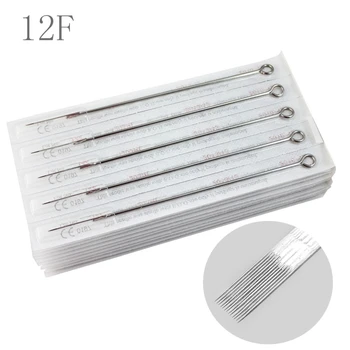 

50PCS Professional Tattoo Needles 12F Curved Tattoo Needles Medical Stainless Steel Material Free Shipping