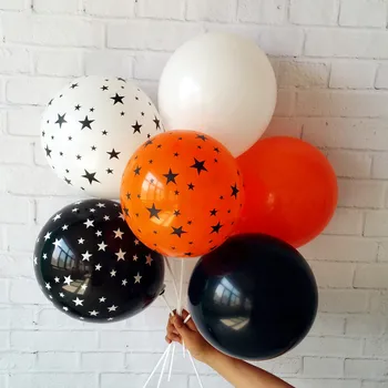 

50pcs/pack 12 inch 2.8g thicken Halloween balloon decoration orange black latex balloon Jack Pumpkin Balloon helium balloon
