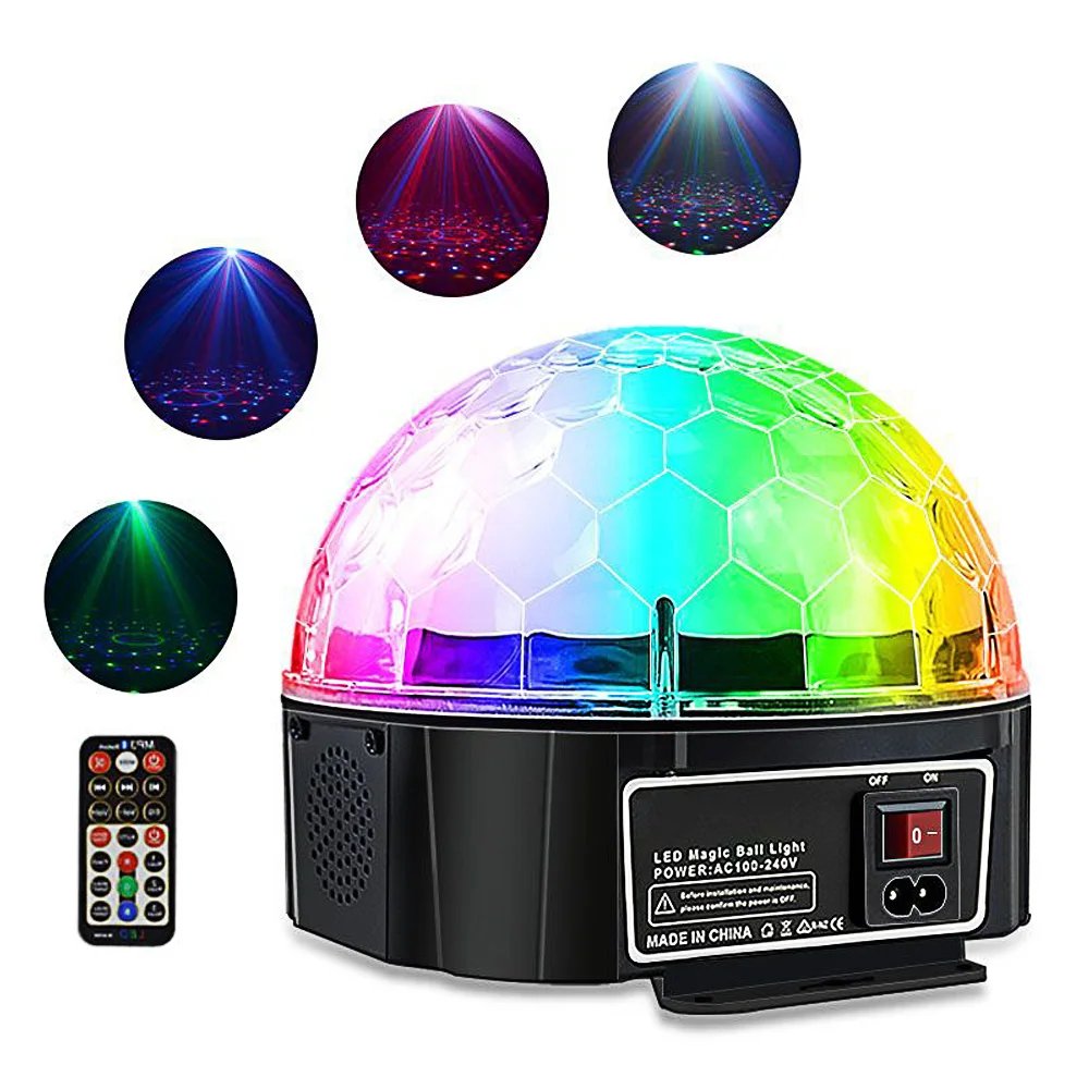 Bluetooth LED Disco Light 9 Colors Stage Lighting Effect DJ Club