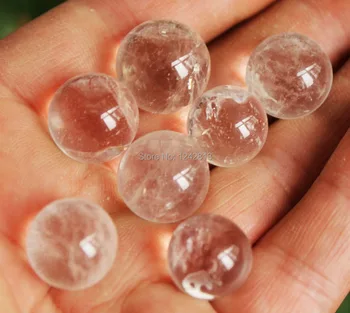 

7pcs NATURAL QUARTZ CRYSTAL SPHERE BALL HEALING 30MM