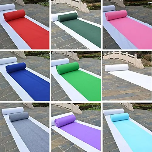 

1.5x20 Meters Aisle Runners Wedding Accessories Aisle Runner Carpet Rugs for Step and Repeat Display Ceremony Party Aisle Runner
