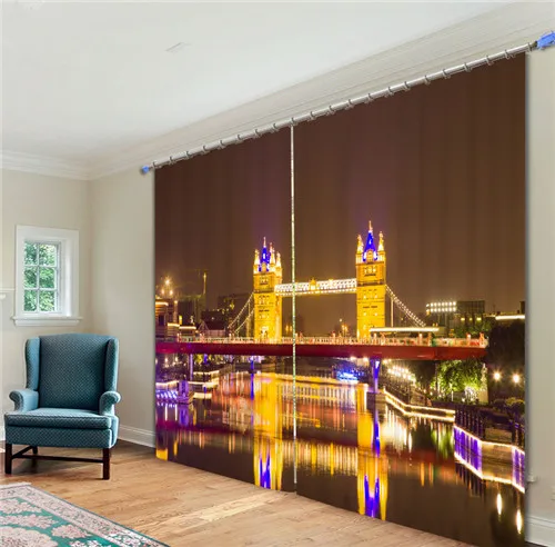 7 Тенты Ткань City Light 3D печать фотографий плотные Шторы для гостиной Постельные принадлежности номер в отеле шторы Cortinas Para Sala - Цвет: 7