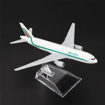 

TAIHONGYU Italy Alitalia B777 Air Plane Airplane Model w/Stand Collections Diecast Children Toys Gift