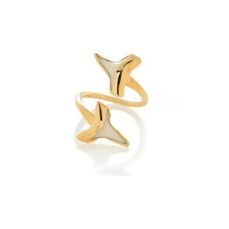 

2018 Ring For Women Enamel Shark Tooth Ring Jewelry