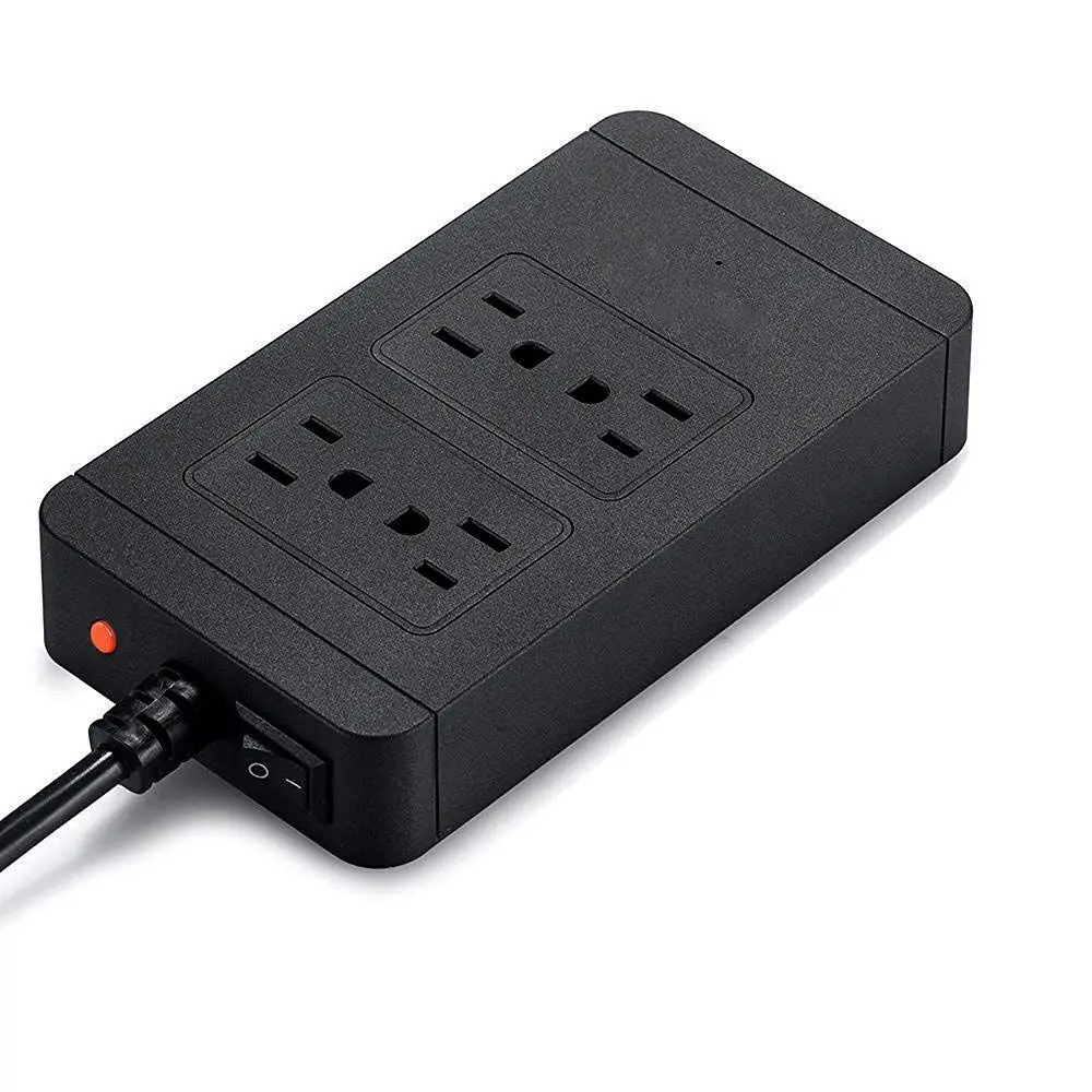 Блок питания с USB, умная 4 Защита от перенапряжения, блок питания с 4-портовым usb-зарядным устройством 2500 Вт 100-240 В для путешествий, ТВ, Comput