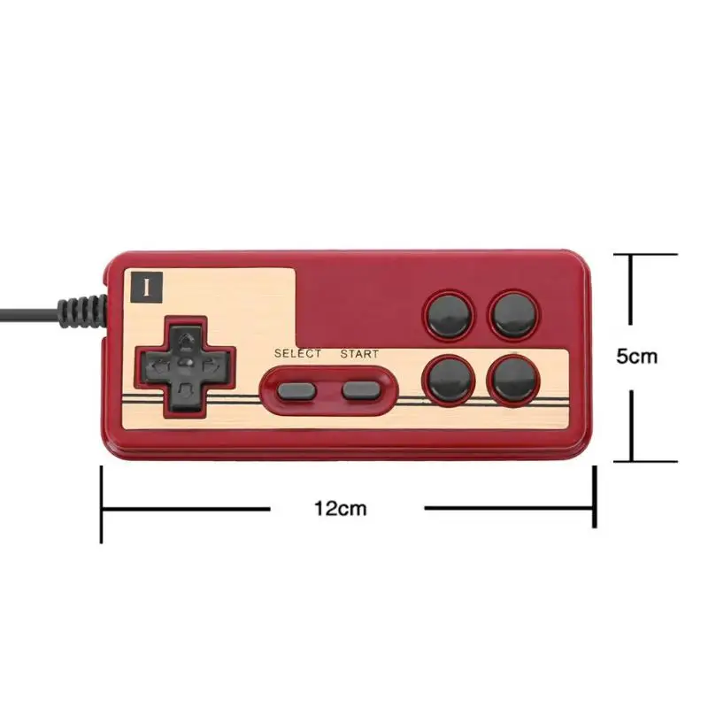 Проводной 8 бит ТВ красный и белый машина игровой плеер ручка Геймпад контроллер