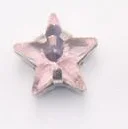 Pink TopStone 10 мм пять звезд Форма пришить стразы с фурнитурой Стекло кристалл для нашивки камень для свадебного платья, сумок украшения - Цвет: Pink