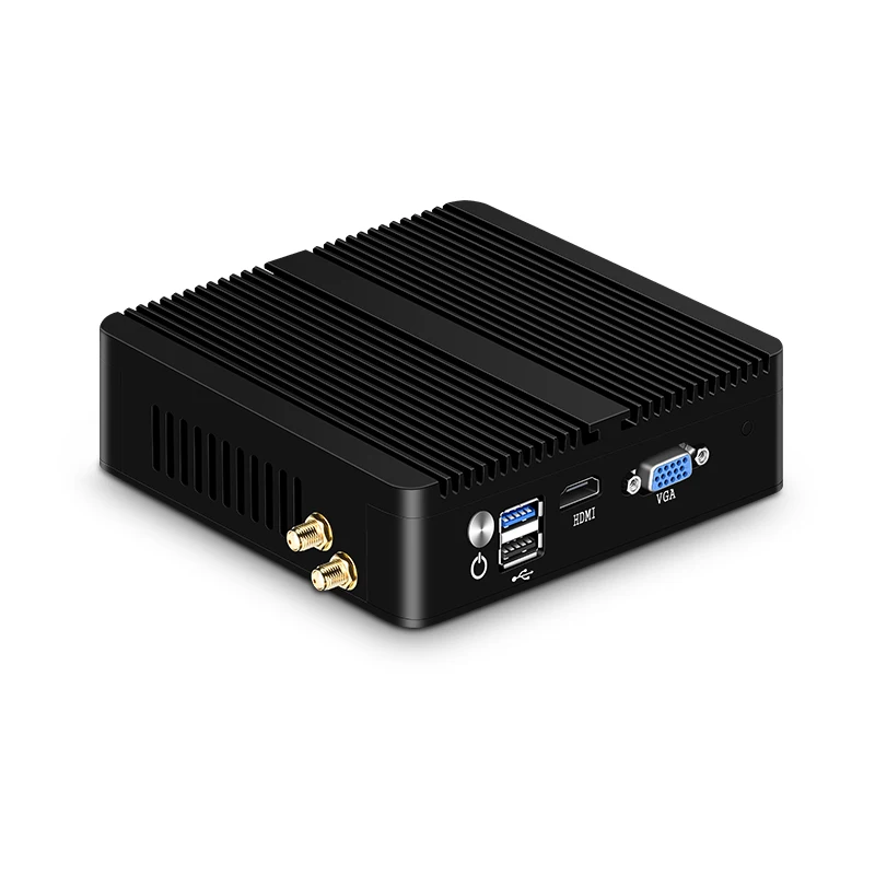 Безвентиляторный мини ПК Celeron J1900 4* LAN Gagabit Ethernet промышленный ПК Windows 7 брандмауэр маршрутизатор hdmi vga wifi Мини компьютер