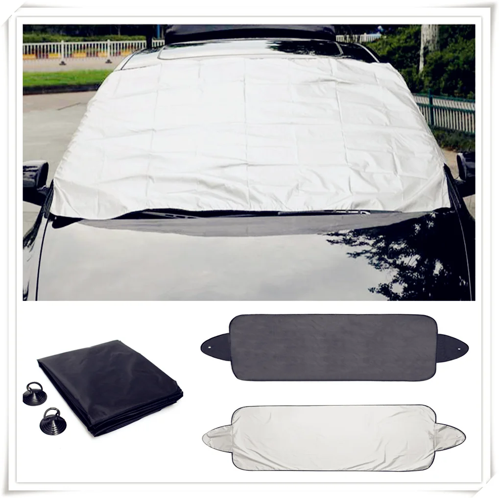 

car Prevent Snow Ice Sun Shade Dust Frost window Windshield Cover Protector for Fiat 500X Argo 500L 124 Tipo Qubo Panda Mobi