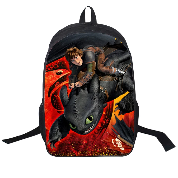 

2019 Movie How To Train Your Dragon Backpack Kids Schoolbag Study Bookbag Action Model for Student Boy Girl Birthday Gift Bag