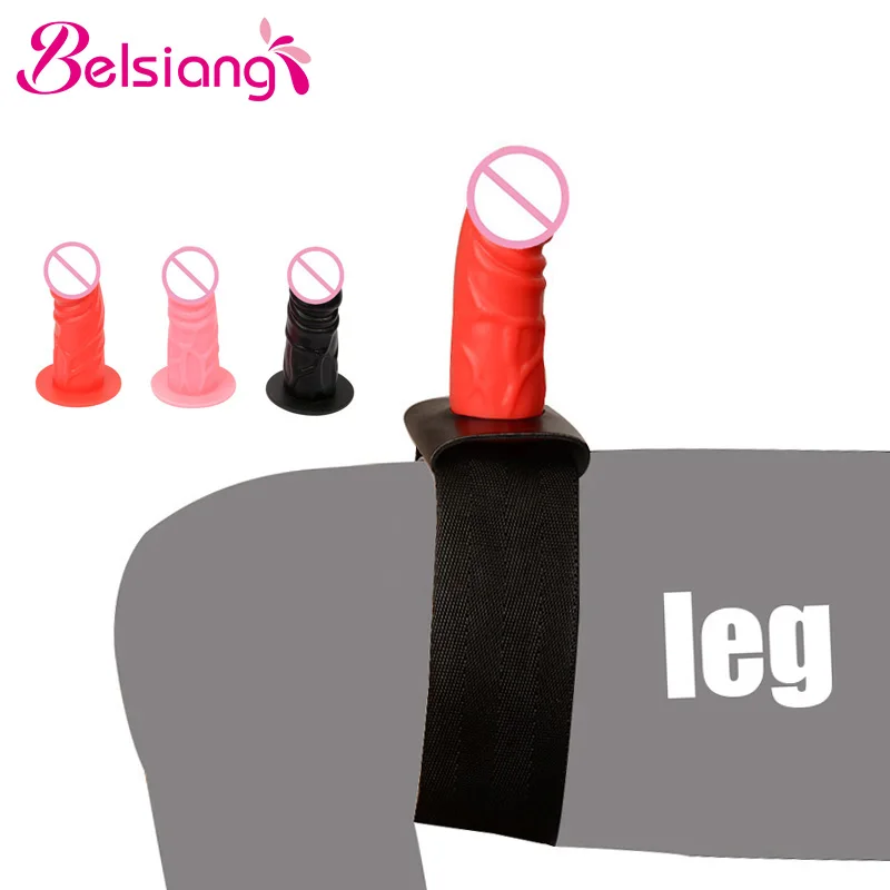 Belsiang Strap On font b Dildo b font Leg Penis Belt Strapon Sex Accessories Strap on