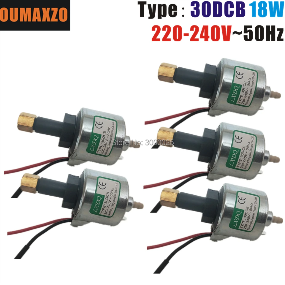 5 шт./лот OUMAXZO 30DCB 18 Вт насос 400W 18W масляный 110v 220v дымовая машина выделенный для дым