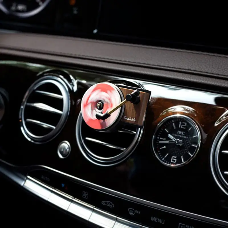 

Retro Recording Machine car Aromatherapy Turntable Air Freshener Air Outlet Aromatherapy Aroma Perfume Diffuser
