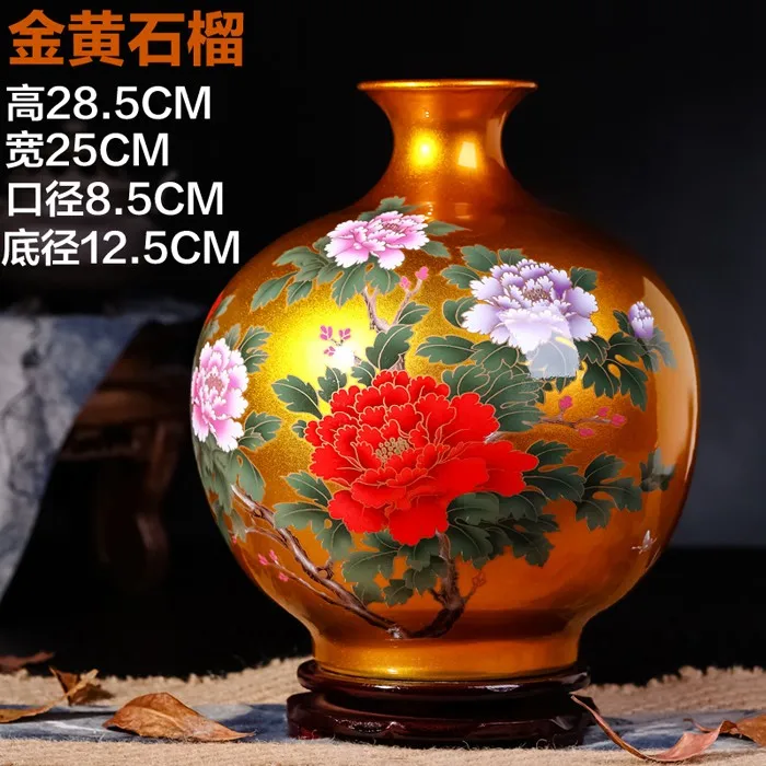 Красивые 9 цветов хрустальные глазурованные керамические вазы для цветов для украшения дома и подарка