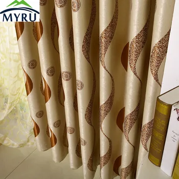 

MYRU Shading Jacquard Ready Made Up Curtains for Bedroom and Living Room