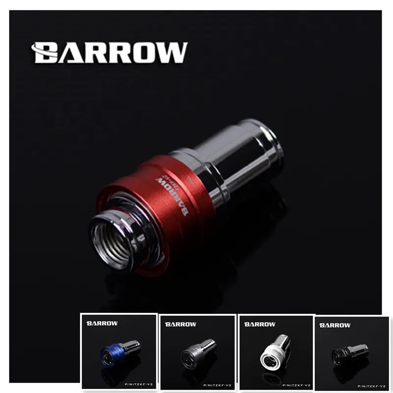 

Barrow TZKM-V2 Silver Body water cooling fittings sealing quick coupling Male connector with female connector