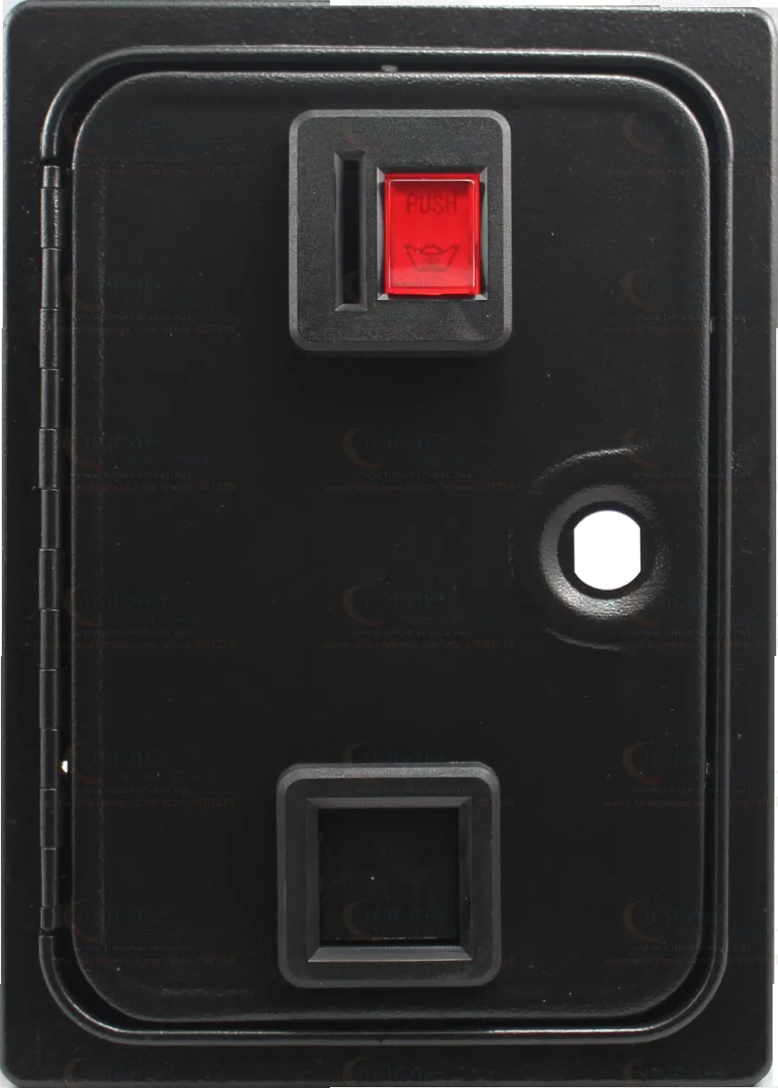 American style coin selector door with coin mech holder microswitch for