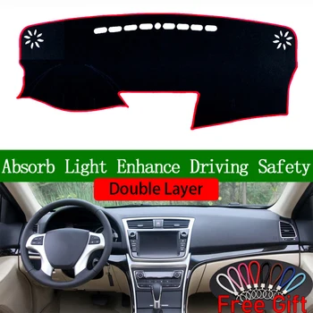 

Double Layer Car Stickers For changan RAETON 2013 2014 2015 2016 2017 Dashboard Cover Car Accessories Anti-UV Car Decals