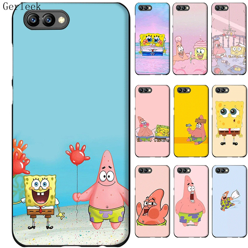 

Desxz SpongeBob SquarePants TPU Case Bag For Huawei P30 P8 P9 P10 P20 Pro Lite Mini P Smart Cover Protection