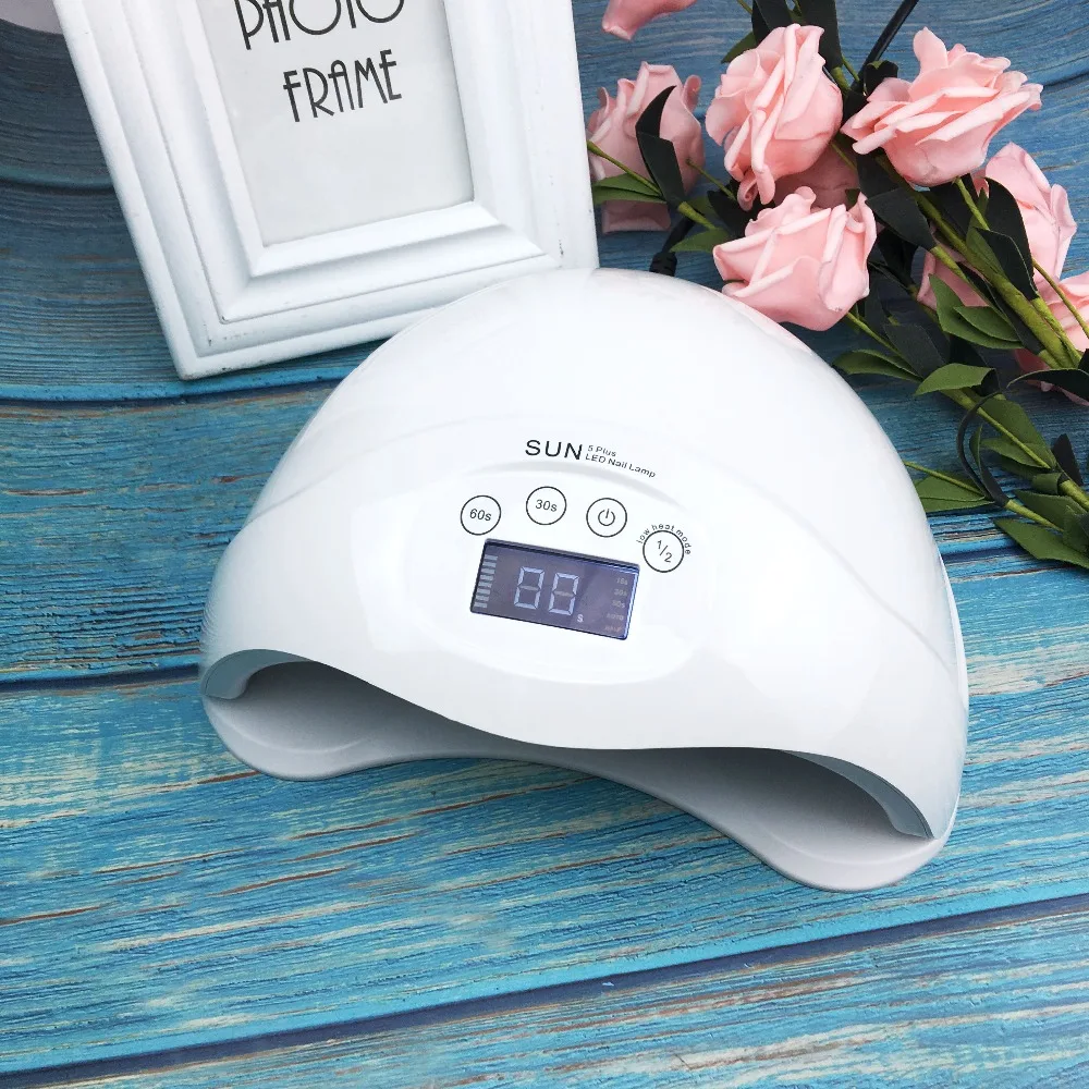 

Sun5 Nail Dryer 24/48/80W LED UV Lamp Nail Dryer Fingernail Automatic SensingToenail Gel Curing Manicure Machine Nail Art Tool