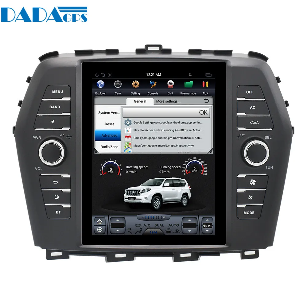 

10.4"Tesla style Android Car radio multimedia Player For Nissan Maxima Auto AC Edition 2016 2017 2018 GPS Map Navigation wifi