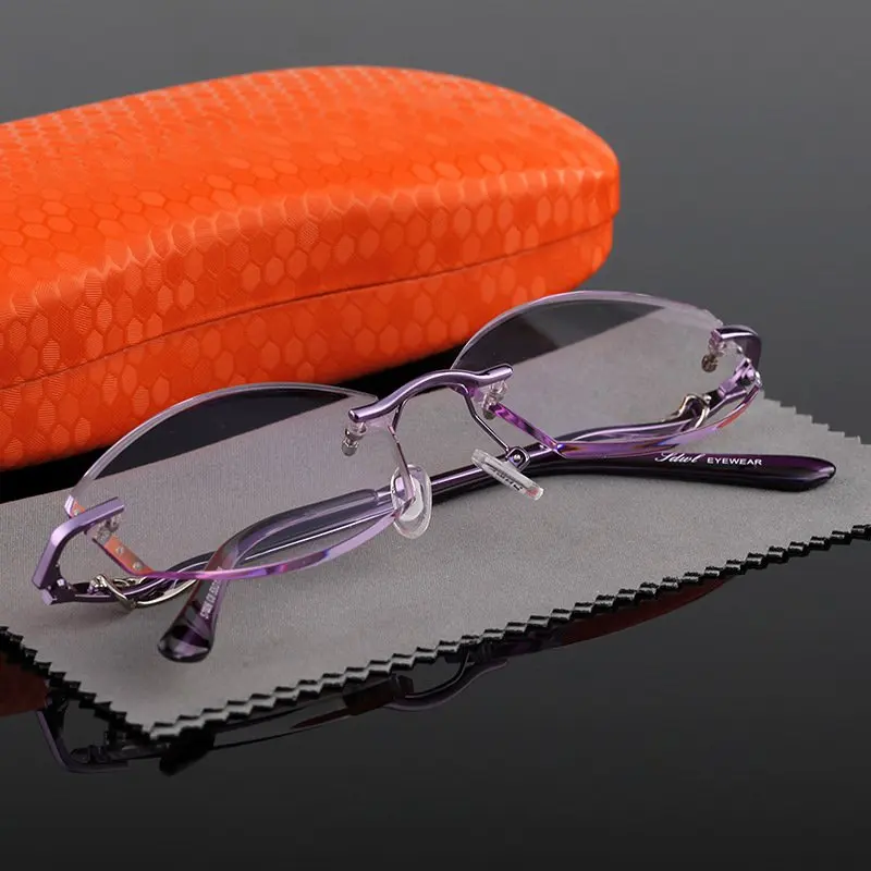 Элегантные женские очки для чтения с бриллиантами, оправа для очков, высокая четкость дальнозоркости, астигматизма