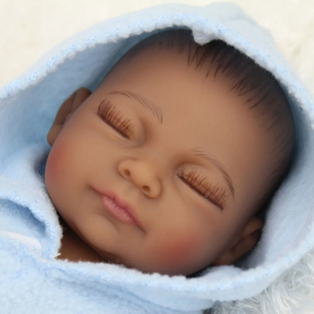Npkdoll Bebe куклы Reborn с мягкой силиконовый корпус черный кожи Новорожденные дешевле
