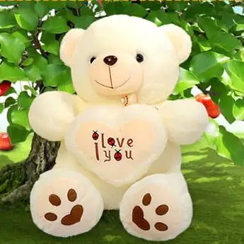 Big Discount 1pcs 50cm Stuffed Plush Toy Holding I Love You Heart Big Plush Teddy Bear Soft Gift For Valentine Day Birthday Girls 48 Dolls Stuffed Toys Now 24