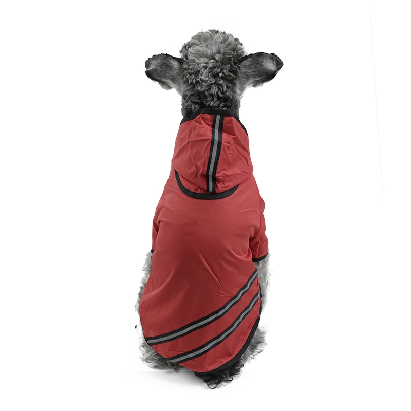 Лидер продаж одежда для собак плащ для собак, домашних животных Костюмы одежды любимчика Светоотражающие щенок Куртка из искусственной кожи PU куртка для собак, футболка с изображением утенка