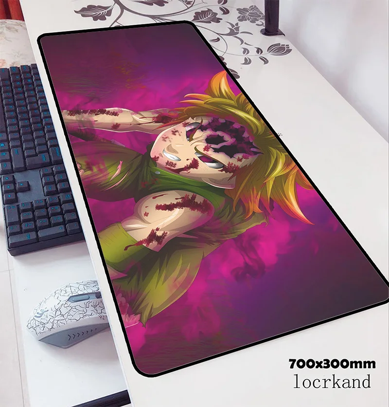 Коврик для мыши nanatsu no taizai 70x30 см игровой коврик аниме милый офисный блокнот