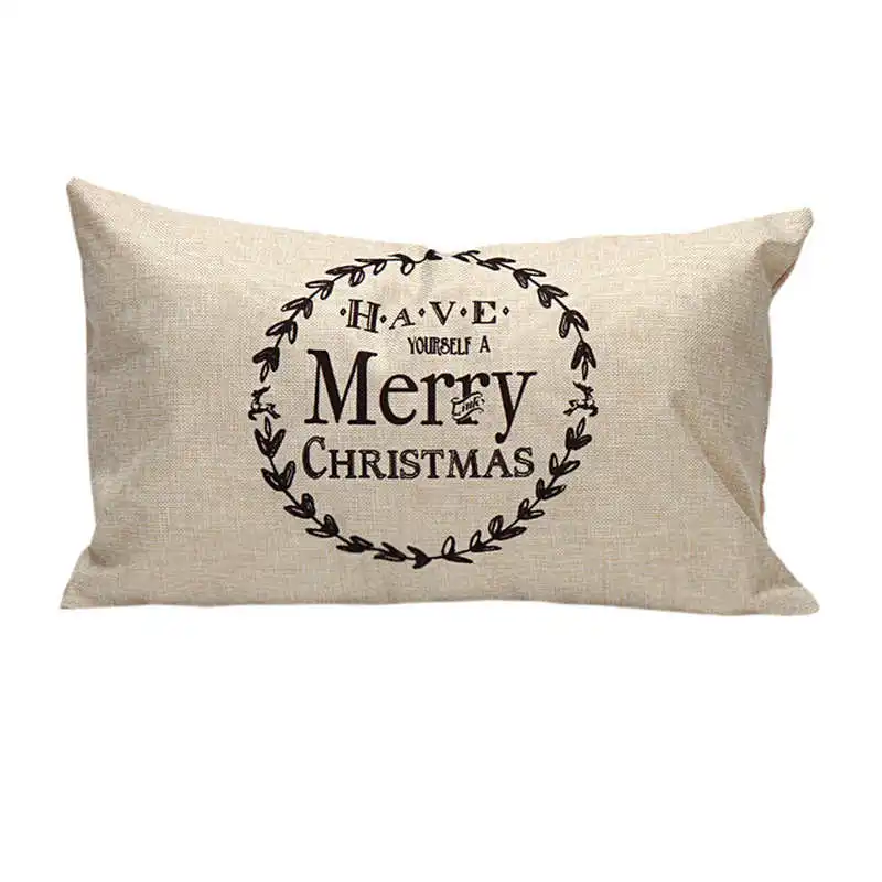 Rectangle Christmas Pillow Sofa Waist Throw Cushion Cover 30cm50cm Home Decor pillow covers decorative embroidered #2o18 (9)