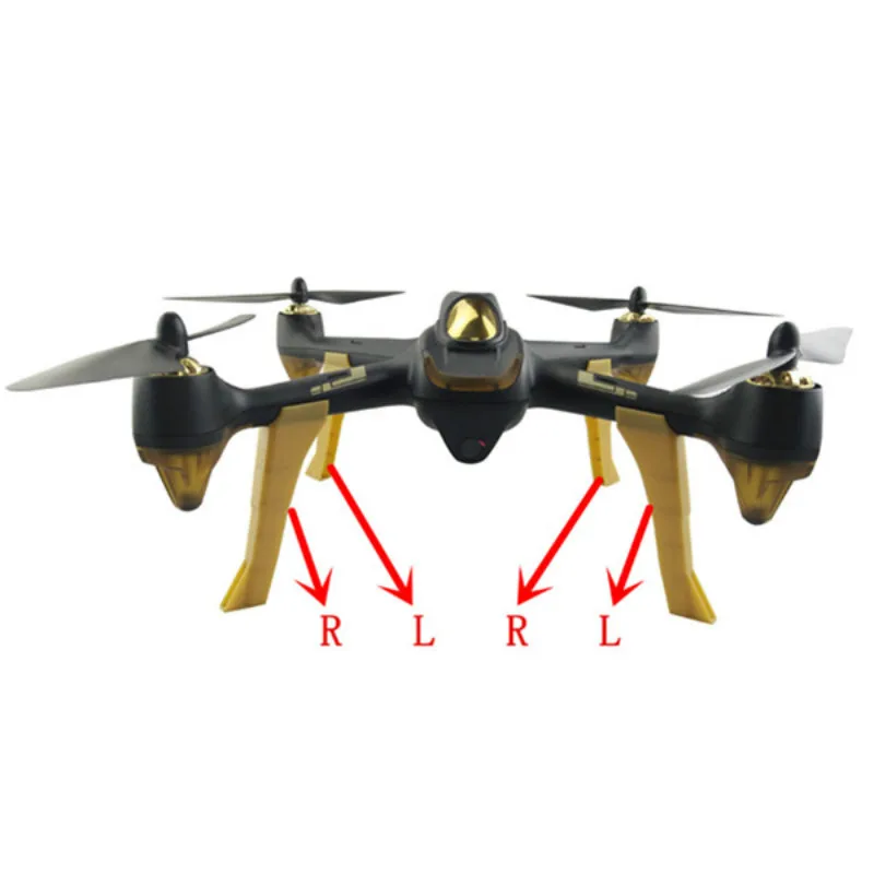 Hubsan H501S посадочные шестерни полозковые шасси Квадрокоптер RC FPV запасные части