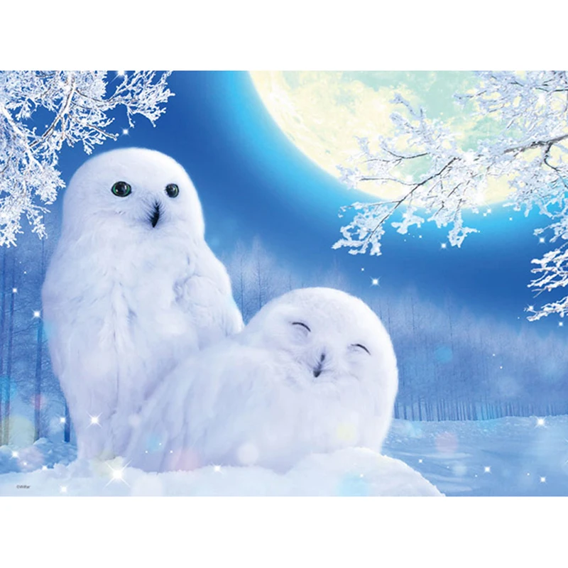 

5D Diy Diamond Painting winter owl Cross Stitch diamond Mosaic Kits Home Decoration full Square Diamond Embroidery animal owl