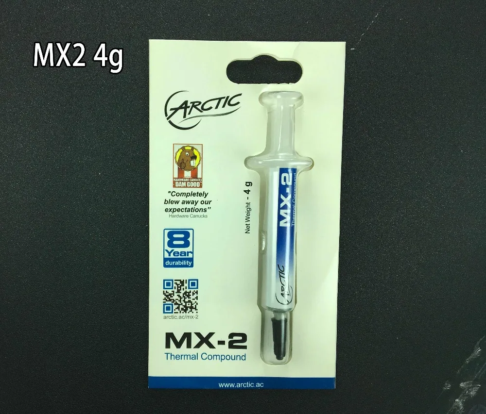 

ARCTIC MX-2 4g CPU GPU Thermal Compound Grease pads Heatsink Plaster Thermal Paste cooling Overclock processor Conductive MX-2