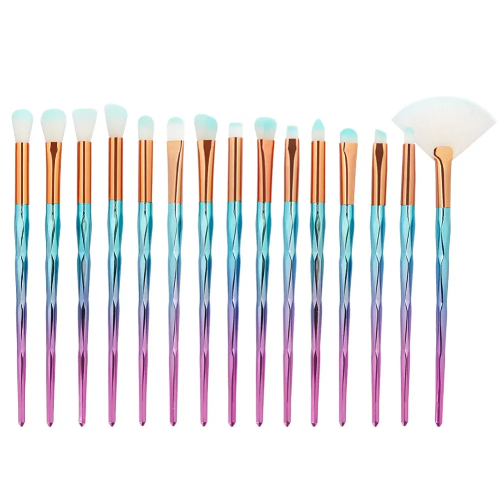 

7/10/15pcs/kits Professional Nylon Makeup Brushes Set Cosmetics Foundation Brush Tools For Face Powder Eye Shadow Eyeliner Lip