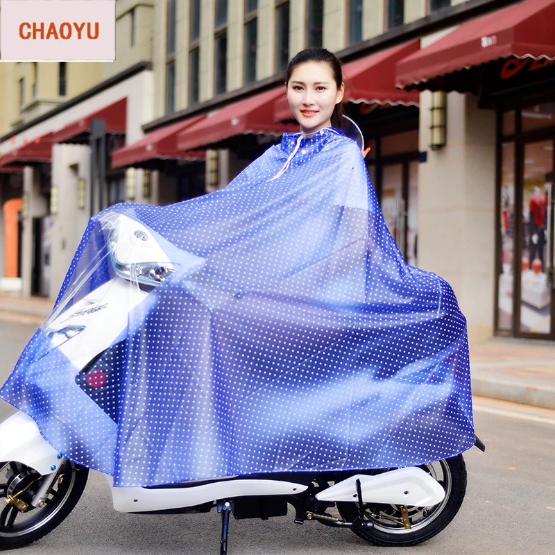 Женский прозрачный дождевик водонепроницаемый пончо для верховой езды увеличенный двухэтажный велосипед для взрослых электромобиль одиночный для мужчин и женщин ПВХ